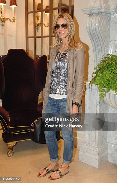Kim Hersov attends lunch to discover the limited edition bags designed by Katie Hillier and Stuart Vevers at The Connaught Rooms on September 1, 2011...