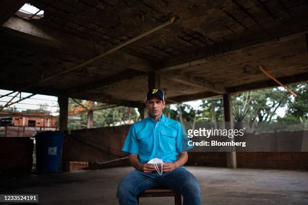 Henrique Capriles, opposition leader and former governor of the State of Miranda, during an interview in Las Brisas, Miranda, Venezuela, on Tuesday,...