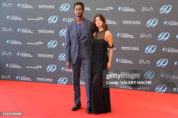 Kenyan-US actor Edi Gathegi and his wife Romanian model Adriana... News