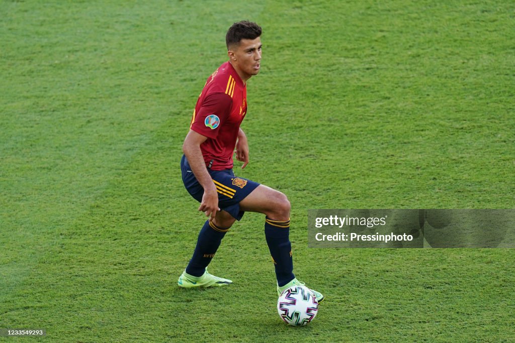 Rodri Hernandez Of Spain During The Match Between Spain And Poland Of rodri-hernandez-of-spain-during-the-match-between-spain-and-poland-of