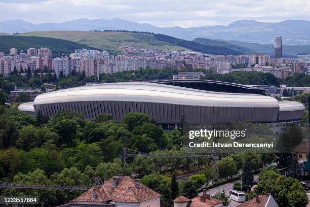 General view of the stadium on Day 2 at the European Athletics Team Championships First League on June 20, 2021 in Cluj-Napoca, Romania.
