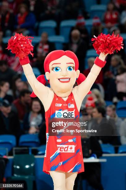 Swifts mascot during the Suncorp Super Netball round eight match between the NSW Swifts and Queensland Firebirds on June 19, 2021 at Ken Rosewall...