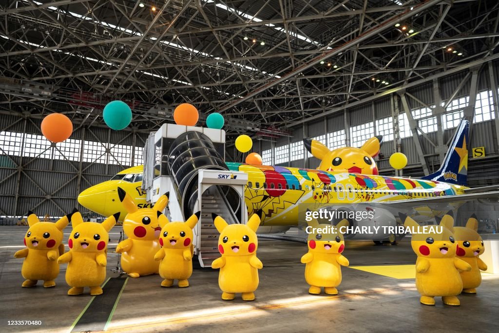 JAPAN-AVIATION-SKYMARK-POKEMON