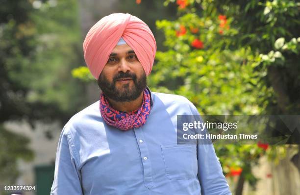 Congress leader Navjot Singh Sidhu during an interview with Hindustan Times, on June 20, 2021 in Patiala, India.