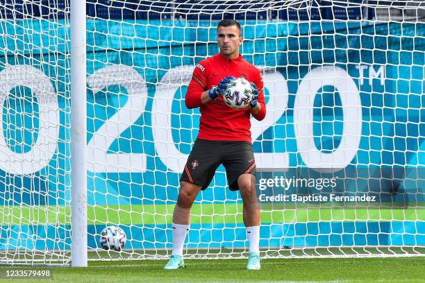 Anthony LOPES of Portugal during the Portugal national football team training session at Illovszky Rudolf Stadion on June 21, 2021 in Budapest,...