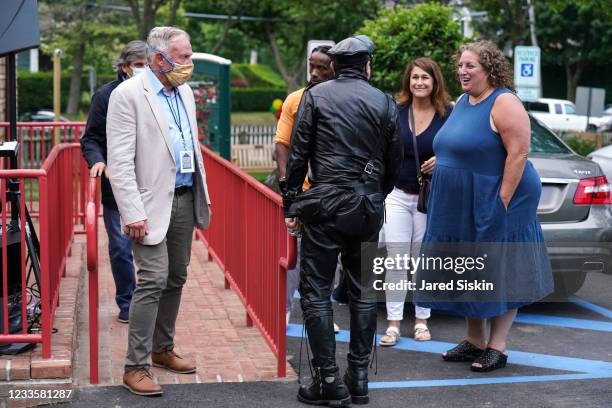 Tom Edmonds, Peter Marino, Catherine Philbin and Guest attend Southampton African American Museum Grand Opening at Southampton African American...