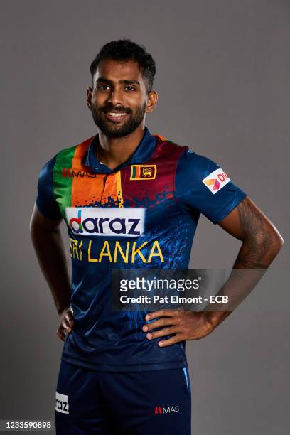 Praveen Jayawickrama of Sri Lanka poses during a portrait session at  News Photo - Getty Images