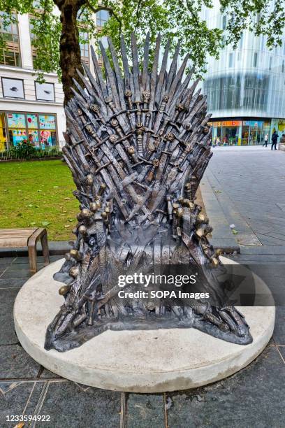 The Iron Throne statue has been unveiled in Leicester Square, London to mark the 10th anniversary of the Game of Thrones. The Iron Throne is the 10th...