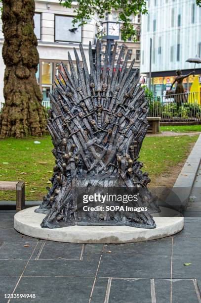 The Iron Throne statue has been unveiled in Leicester Square, London to mark the 10th anniversary of the Game of Thrones. The Iron Throne is the 10th...