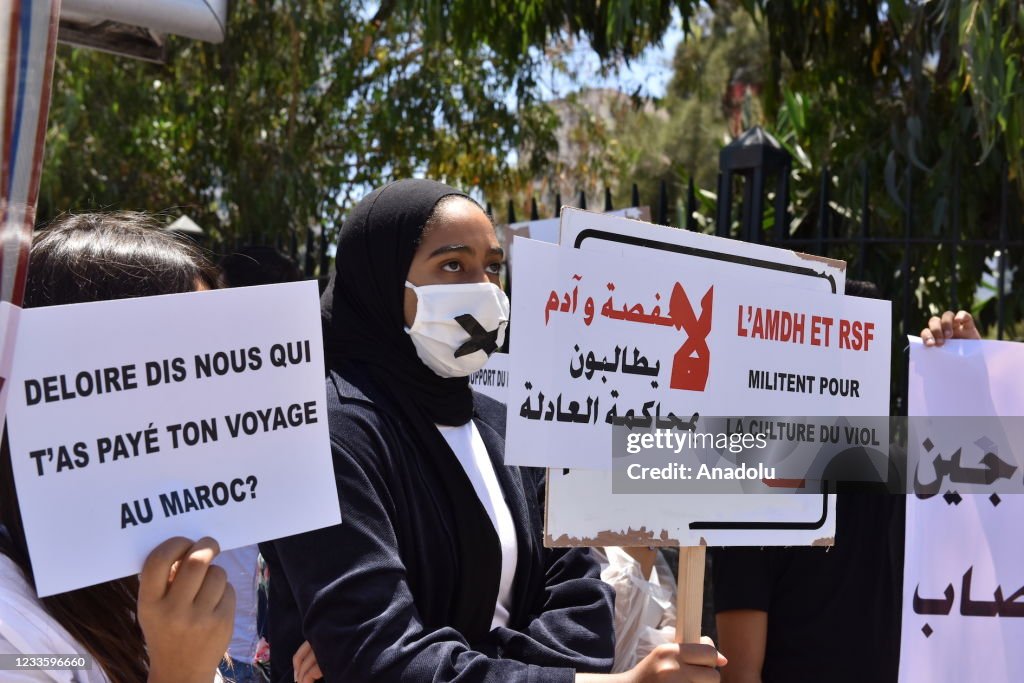 Demonstration in support of Moroccan journalist in Casablancaâââââââ