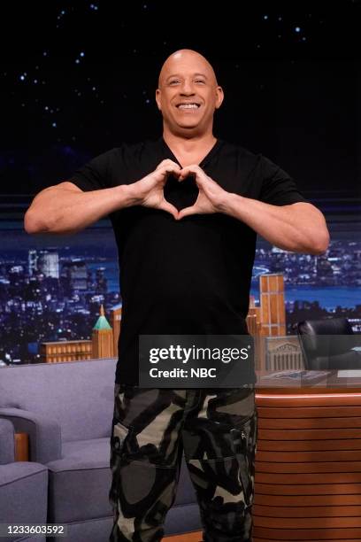 Episode 1484 -- Pictured: Actor Vin Diesel arrives on Tuesday, June 22, 2021 --