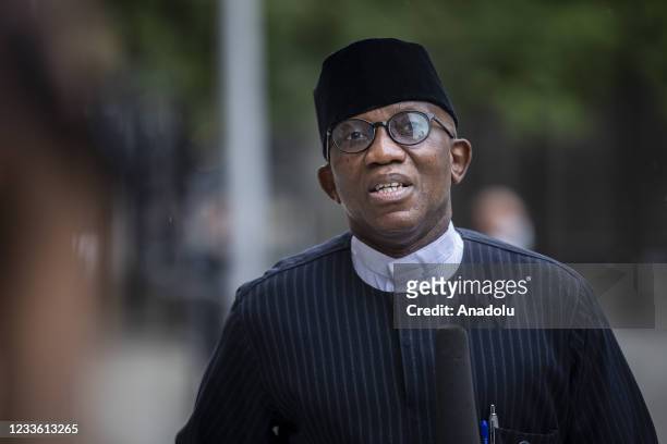 African Union Commissioner for Political Affairs, Peace and Security, Ambassador Bankole Adeoye attends Second Berlin Conference on Libya, in Berlin,...