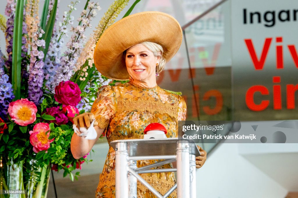 Queen Maxima Of The Netherlands Visits EYE Amsterdam