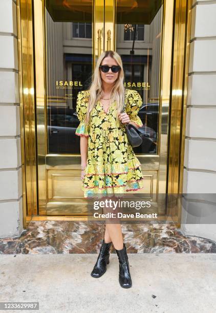 Gracie Egan attends Celia B's "In Bloom" SS21 collection launch at Isabel on June 24, 2021 in London, England.