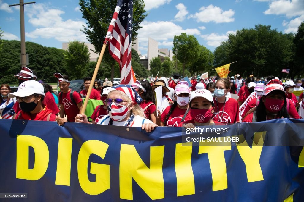 Pro Migration Pro-immigration activists from organizations including CASA and the ...