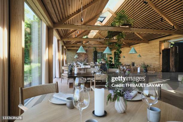 An inside view of the World class Danish restaurant Noma is seen on May 31, 2021 in Copenhagen. - While the six-month Covid-19 closure has been tough...