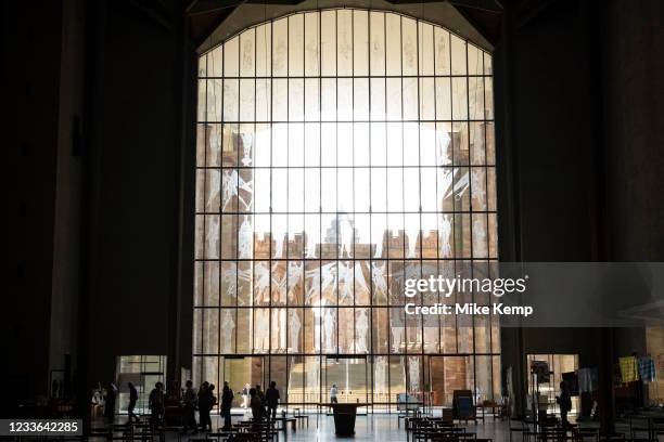 Inside Coventry Cathedral Photos and Premium High Res Pictures - Getty ...