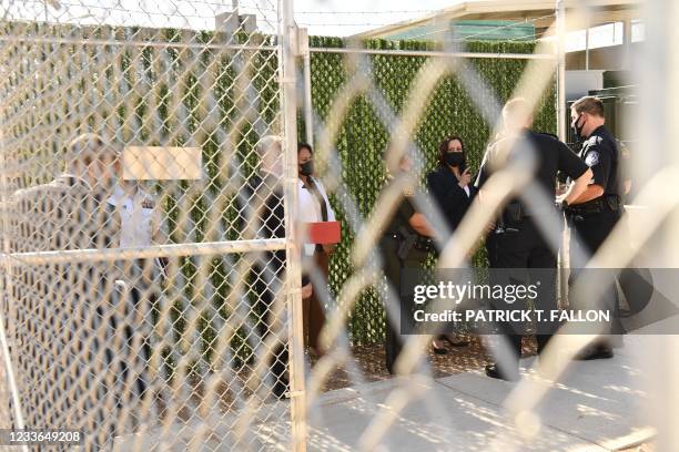 Vice President Kamala Harris tours the El Paso US Customs and Border Protection Central Processing Center, on June 25, 2021 in El Paso, Texas. - Vice...