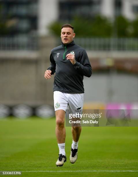 Dublin , Ireland - 25 June 2021; Shamrock Rovers trialist Anthony Stokes before the SSE Airtricity League Premier Division match between Shamrock...