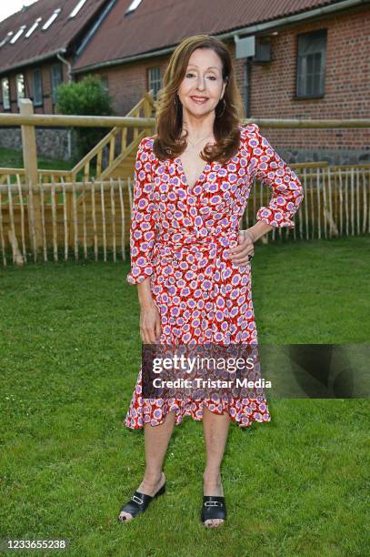 Vicky Leandros during the FaceClub-Speakers Dinner at Gut Basthorst on June 25, 2021 in Basthorst near Hamburg, Germany.