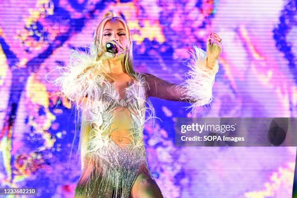 Singer Alba Farelo aka Bad Gyal performs live on stage. Alba Farelo, better known by her stage name Bad Gyal, is a 24-year-old Spanish singer, DJ and...