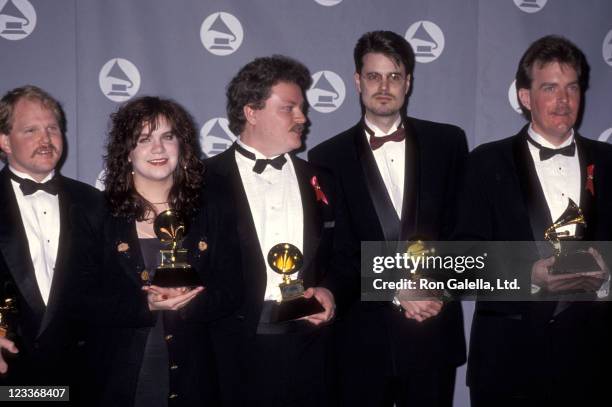 Musician Alison Krauss and Union Station attend the 35th Annual Grammy Awards on February 24, 1993 at Shrine Auditorium in Los Angeles, California.