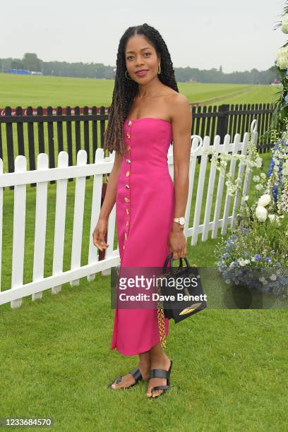 Naomie Harris attends the Cartier Queen's Cup Polo 2021 at Guards Polo Club on June 27, 2021 in Egham, England.