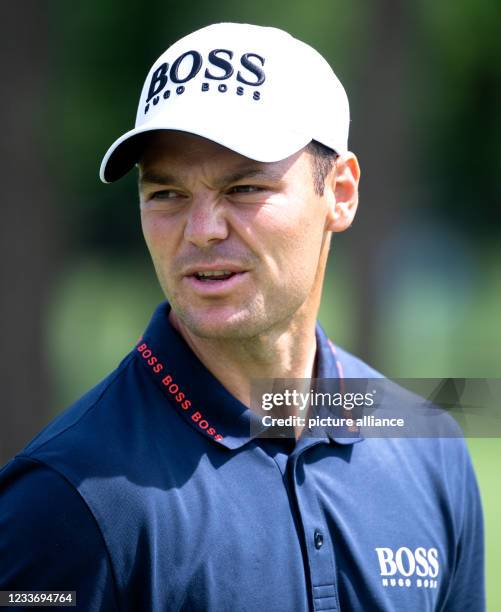 June 2021, Bavaria, Moosinning: Golf: European Tour - International Open, Singles, Men, 4th Round. Martin Kaymer from Germany in action. Photo: Sven...