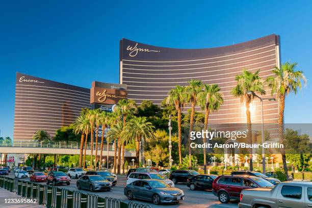 General views of the Wynn hotel and casino on June 27, 2021 in Las Vegas, Nevada.