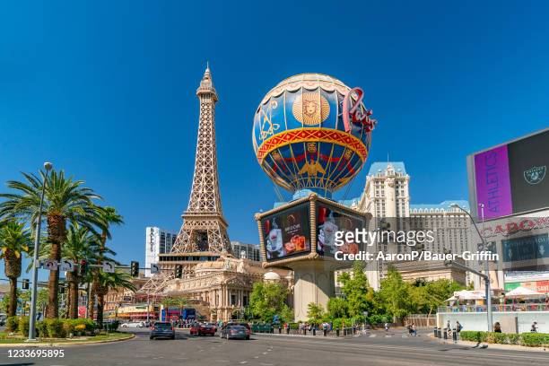 General views of the Paris hotel and casino on June 27, 2021 in Las Vegas, Nevada.