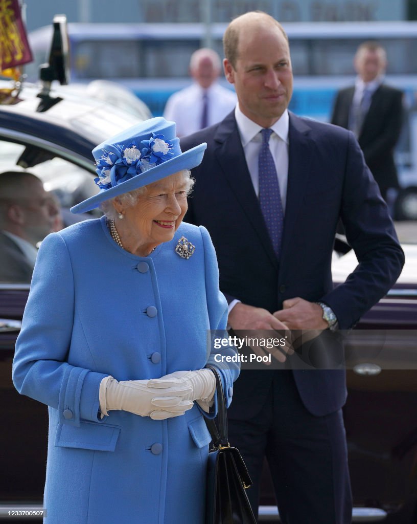 The Queen And The Duke Of Cambridge Visit Irn Bru Factory