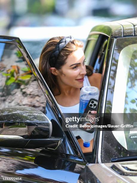 Olivia Culpo is seen on June 29, 2021 in Los Angeles, California.