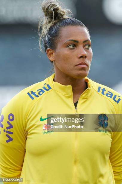 Barbara Barbosa of Brazil prior to the Women's International Friendly match between Brazil and Canada at Estadio Cartagonova on June 14, 2021 in...