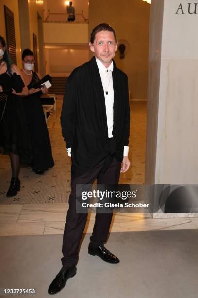 Julian Plica, son of Gaby Dohm during the premiere of "Tristan und Isolde" as part of the Munich Opera Festival 2021 at Nationaltheater on June 29,...