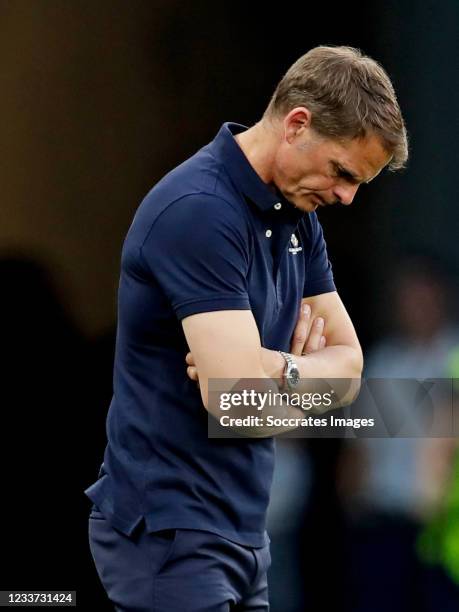 Coach Frank de Boer of Holland during the EURO match between Holland v Czech Republic at the Puskas Arena on June 27, 2021 in Budapest Hungary