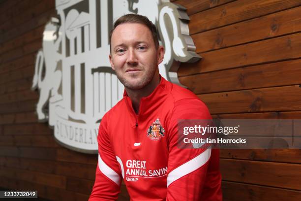 Aiden McGeady pictured after signing a contract extension for Sunderland AFC at The Academy of Light on June 30, 2021 in Sunderland, England.