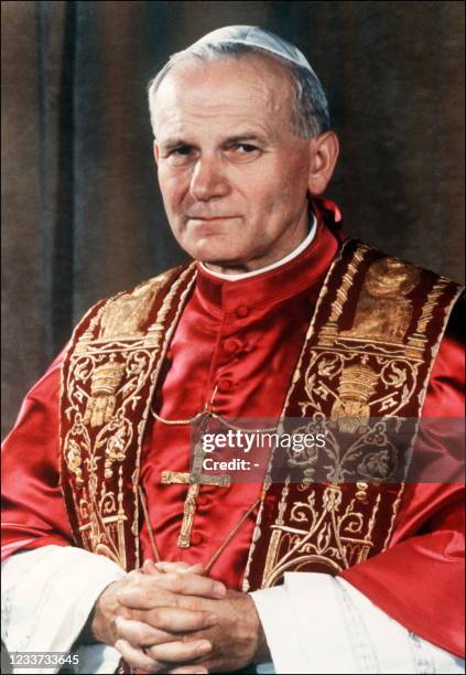 Photo prise le 16 octobre 1978 à Rome, du cardinal polonais Karol Wojtyla, devenu Jean-Paul II, le premier pape non italien depuis Adrian VI de...