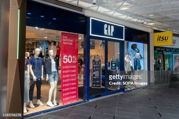 The GAP store in Islington, London. US fashion giant Gap has confirmed it plans to close all its 81 stores in the UK and Ireland and go online-only....