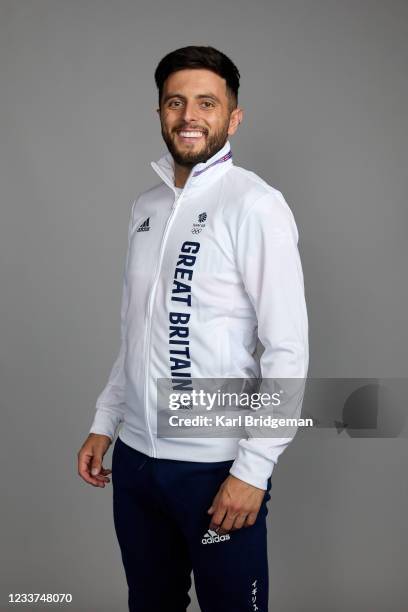 Portrait of Ben Williams, a member of the Great Britain Olympic Athletics team, during the Tokyo 2020 Team GB Kitting Out at NEC Arena on June 29,...