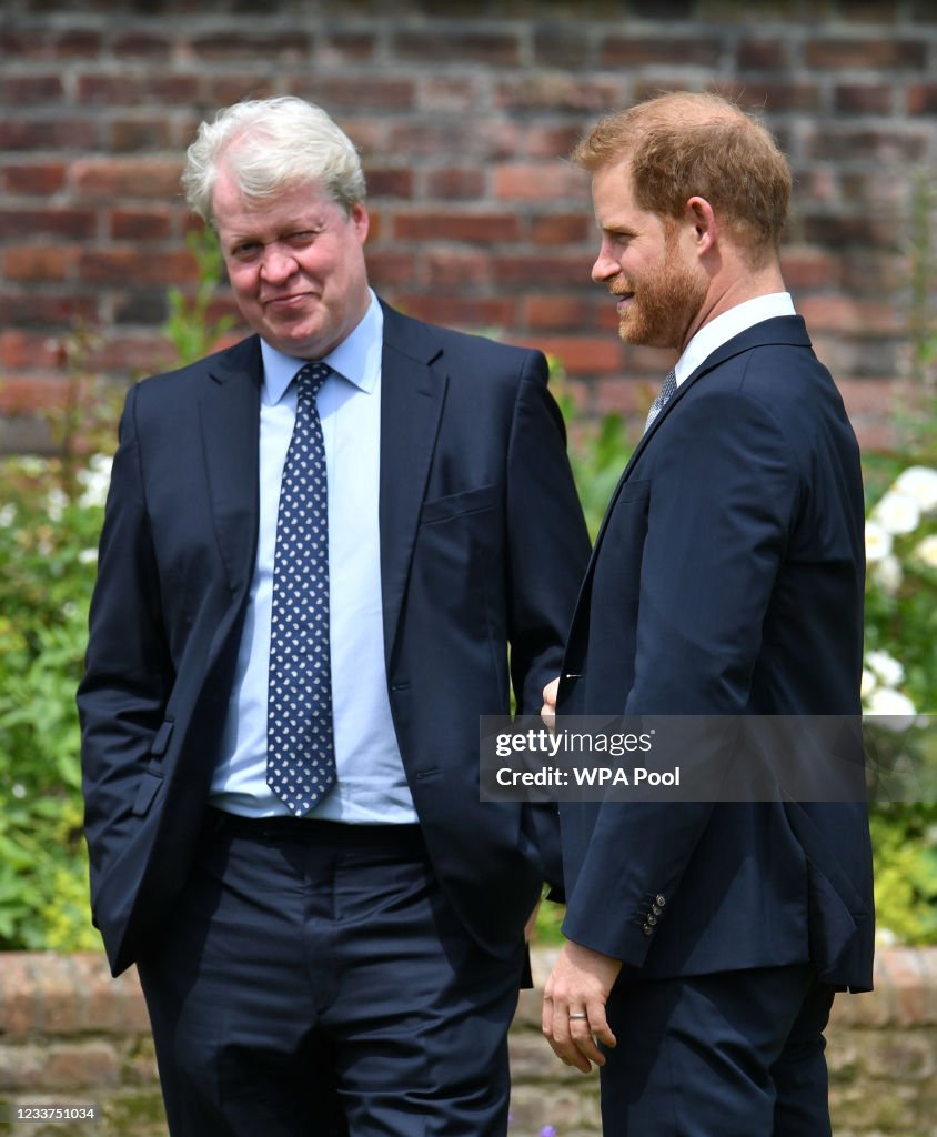 Diana, Princess Of Wales Statue Unveiling At Kensington Palace