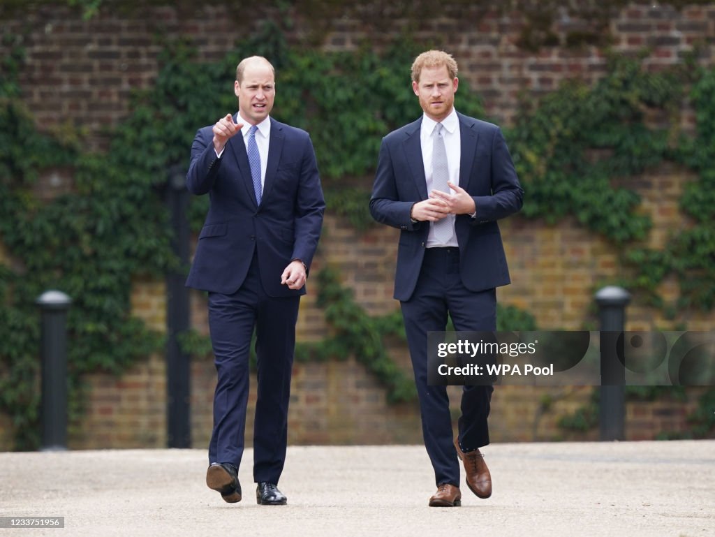 Diana, Princess Of Wales Statue Unveiling At Kensington Palace
