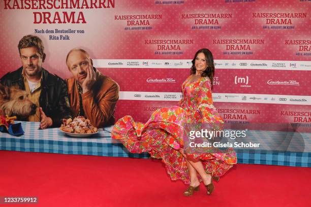 Christine Neubauer attends the premiere of "Kaiserschmarrndrama" during the opening of the 38th Munich Film Festival on July 1, 2021 in Munich,...
