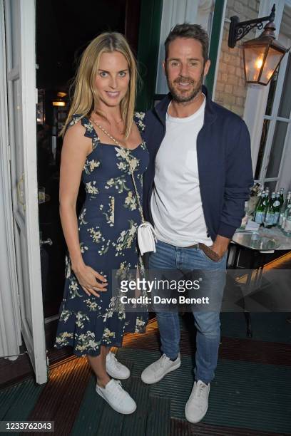 Frida Andersson-Lourie and Jamie Redknapp attend Andy Valmorbida and Untitled-1's dinner for the Richard Hambleton, Rizzoli and Castle Gallery...