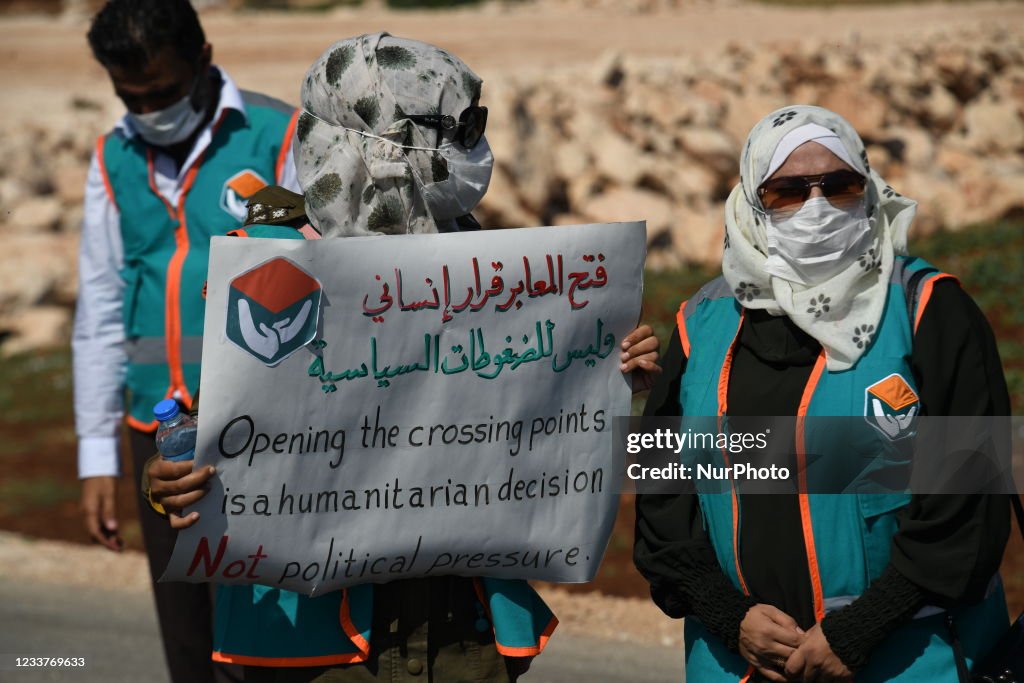 Protests To Allow Humanitarian Aid To Enter Syria