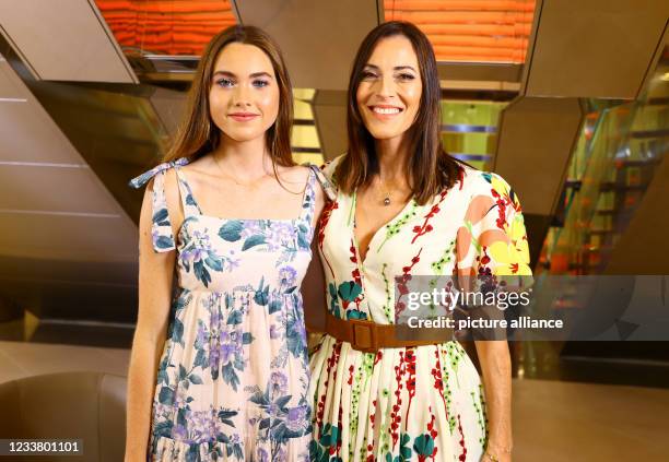 Monaco, Monte-Carlo Monaco Streaming Film Festival MCSFF with Producer Cecilia Peck presenting her new TV series "Seduced" and her daughter Ondine...