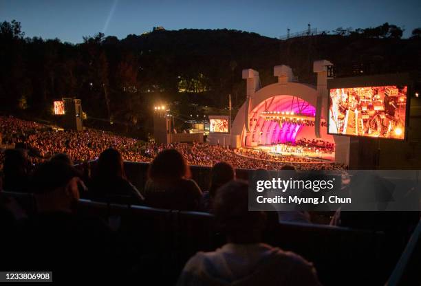 The first full-capacity concert at the Hollywood Bowl on Saturday, July 3, 2021 featured Kool & the Gang and the Hollywood Bowl Orchestra with Thomas...