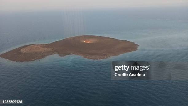 Strong explosion occurred in the Caspian Sea near the coast of Azerbaijan's capital city of Baku, Azerbaijan on July 04, 2021. It was reported that...