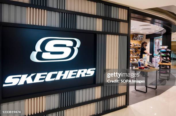 American lifestyle and performance footwear brand, Skechers store in Hong Kong.