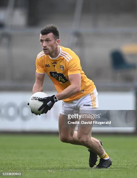 Armagh , United Kingdom - 4 July 2021; Dermot McAleese of Antrim during the Ulster GAA Football Senior Championship Quarter-Final match between...