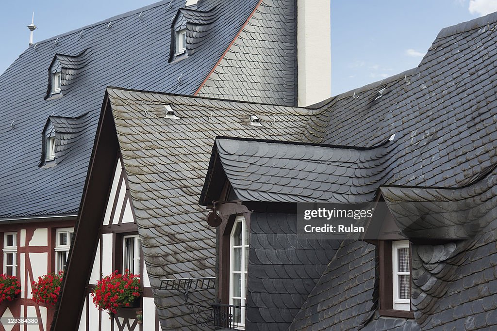 Slate Cladding Timber Frame Slate Roofs And Timber Frame Facades High-Res Stock Photo - Getty Images